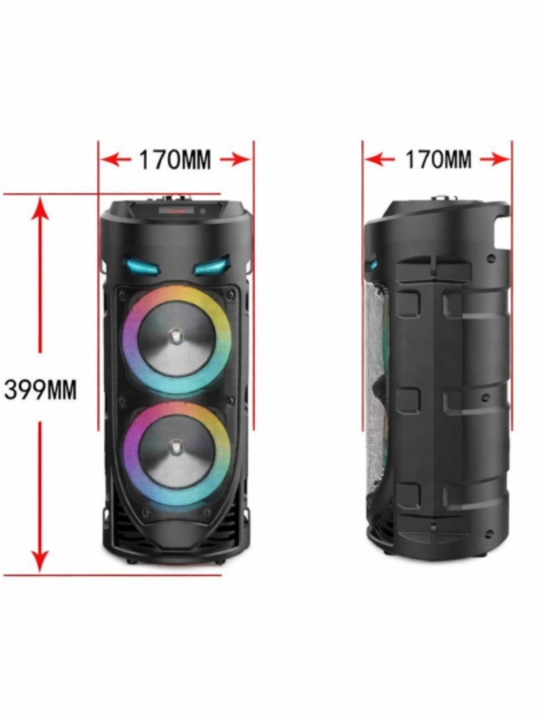 ZQS 4239. 4303 портативная Bluetooth-колонка с микрофоном и яркой светодиодной подсветкой