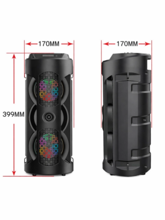 ZQS 4239. 4303 портативная Bluetooth-колонка с микрофоном и яркой светодиодной подсветкой