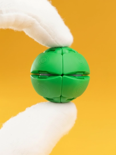 Zorbles Squishy Clicker антистресс игрушка, кликер для рук, мягкий сквиши с click эффектом — ADEKUZ-ZORBLES-ЗЕЛЕН