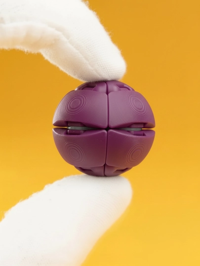 Zorbles Squishy Clicker антистресс игрушка, кликер для рук, мягкий сквиши с click эффектом — ADEKUZ-ZORBLES-ФИОЛЕТ