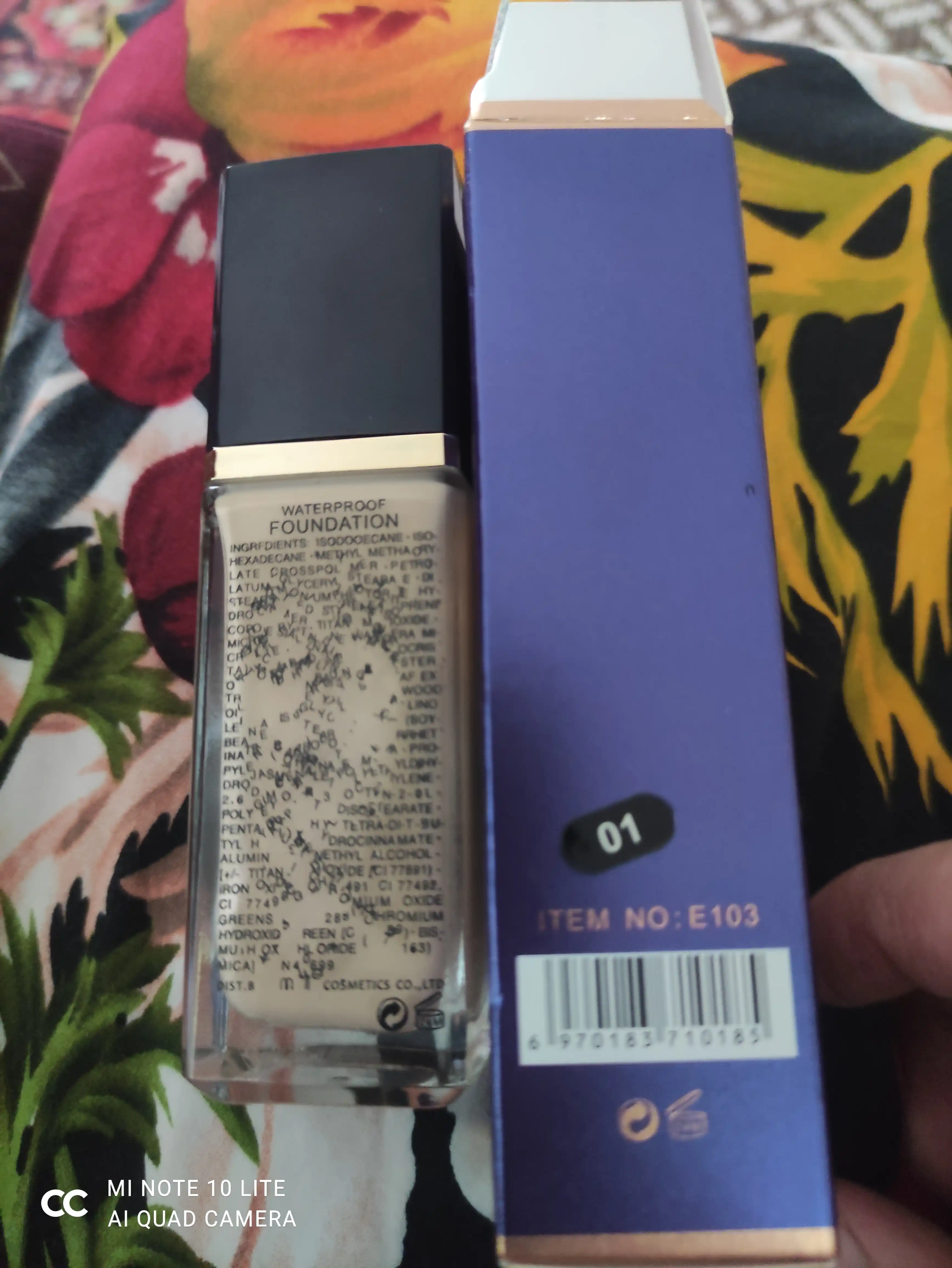 Tonal krem Emelie Paris Double Wear Max Cover, suv o'tkazmaydigan, SPF25, 40 ml