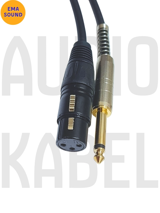 Professional Mikrofon kabellar XLR-F va  6.35 mm Jack 5/10 metrlik uzunlikda