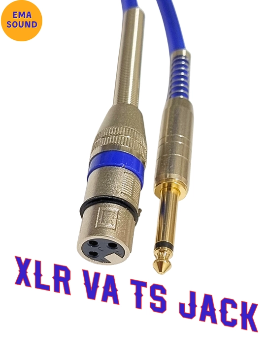 Профессиональные микрофонные кабели XLR-F и 6,35 мм Jack, длиной 5/10 метров
