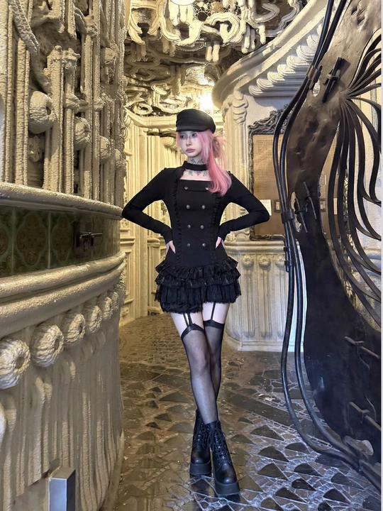 MIYO, Ayollar uchun slim fit longslivlar – gotik osiyo uslubi Y2K