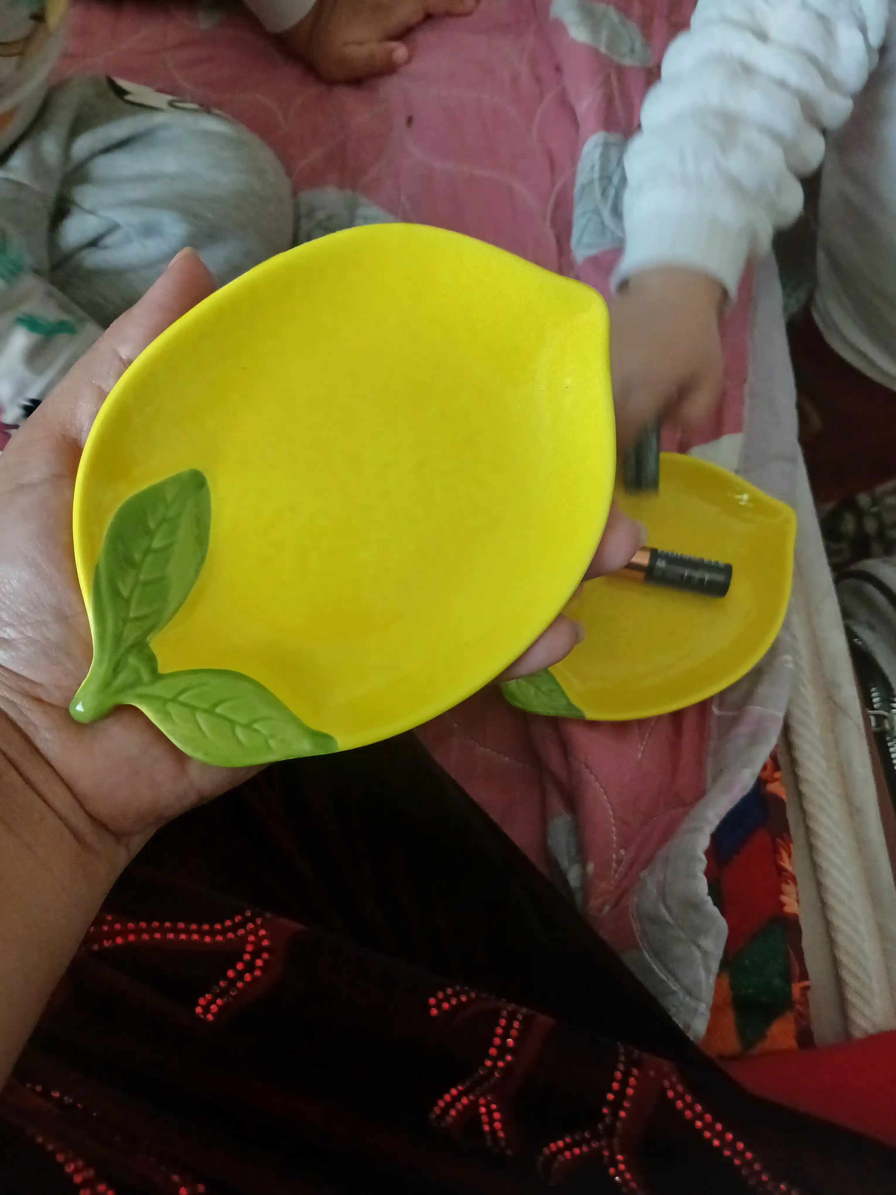"Limon" keramik desert likopchasi, 15.5 sm