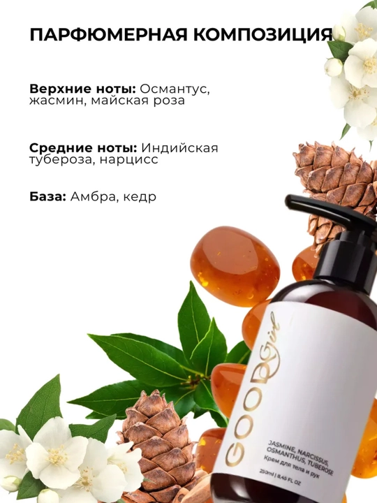 Крем для тела, парфюмированный крем, увлажняющий крем, body lotion, вишня, 250 мл 