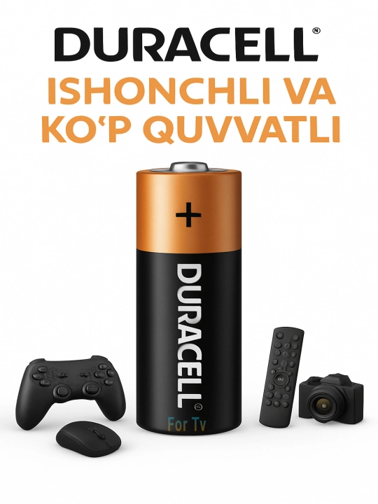 Batareyalar alkaline Duracell AA va AAA 1.5 B LR6
