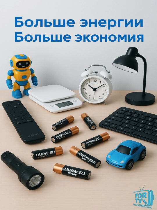 Батарейки щелочные Duracell AA и AAA 1.5 В LR6 - 