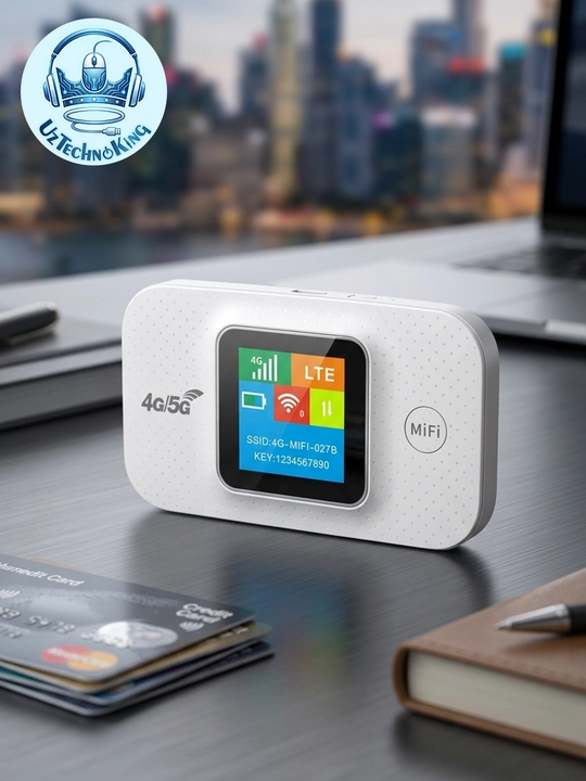 Portativ 4G/5G router – SIM-karta bilan ishlaydi, 150 Mbit/s gacha, batareya 6 soatgacha - 