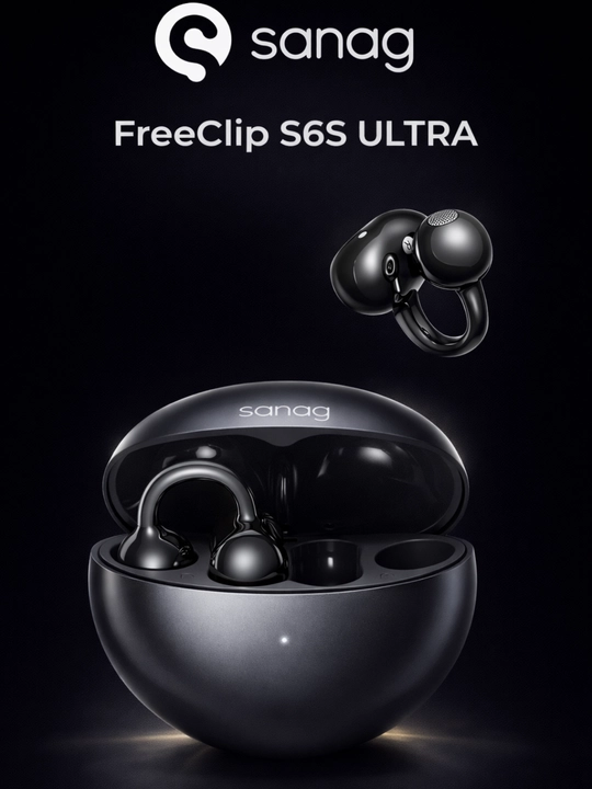 Беспроводные наушники SANAG FreeClip S6S Series, Bluetooth 6.0, IPX5, открытого типа - 