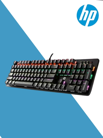 HP GK100F, HP GK200 White mexanik, RGB yoritgichli, o‘yin klaviaturasi