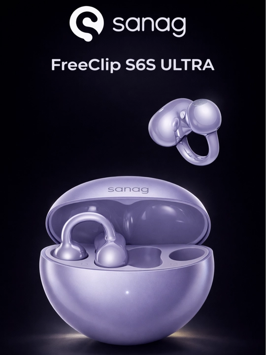 Беспроводные наушники SANAG FreeClip S6S Series, Bluetooth 6.0, IPX5, открытого типа - 