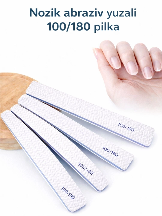 Пилка для ногтей 100/180, пилка для маникюра и педикюра