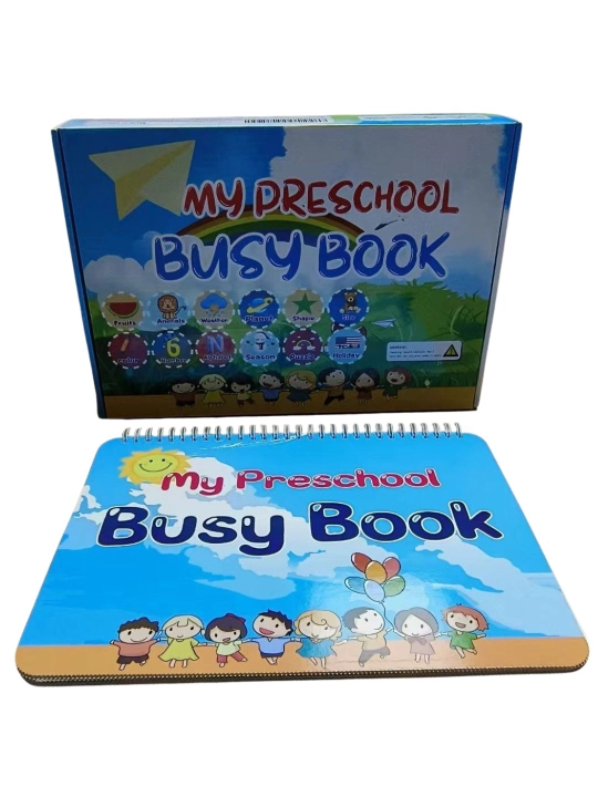 Развивающая книга Busy Book для детей, обучающий набор, многоразовое использование - 