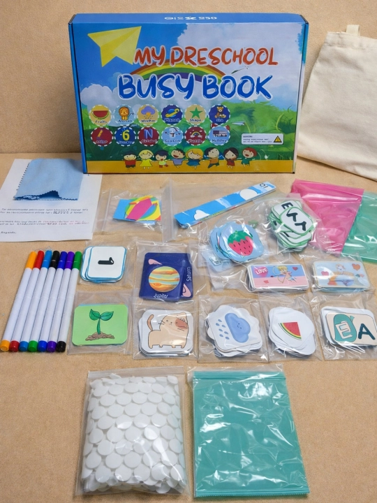 Развивающая книга Busy Book для детей, обучающий набор, многоразовое использование