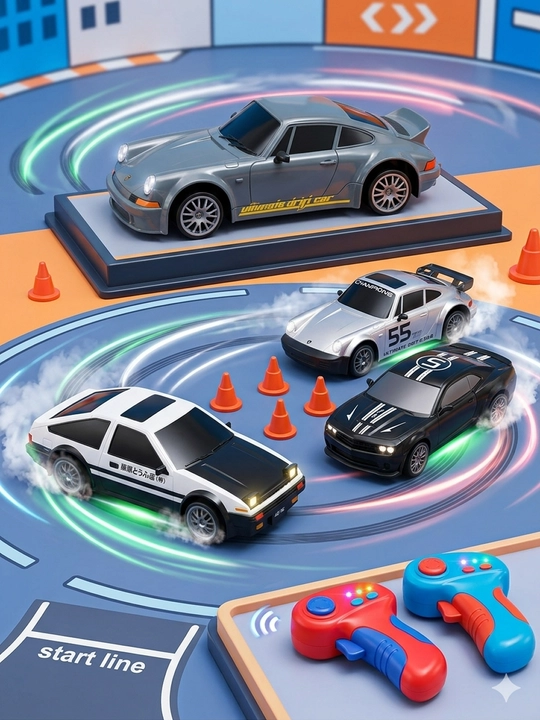 City Drift 4WD: Легендарная AE-86 для дрифта — Полный привод и светящиеся фары - 