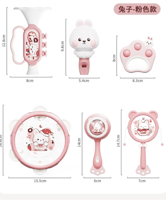 Развивающие музыкальные игрушки: погремушки и инструменты, набором или поштучно
