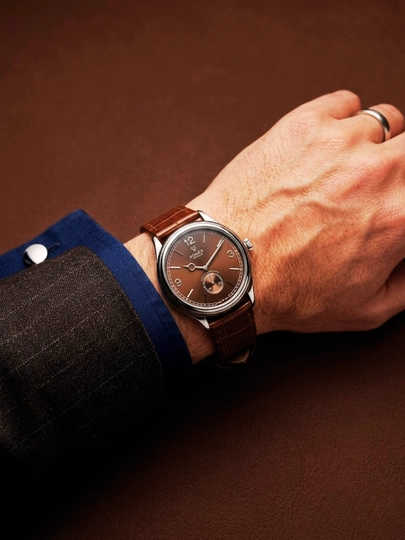 Мужские часы Rolex, Hаручные часы для мужчин, кожаный ремешок, В подарочной коробке — WTCLINE-ROLEX299-КОРИЧН