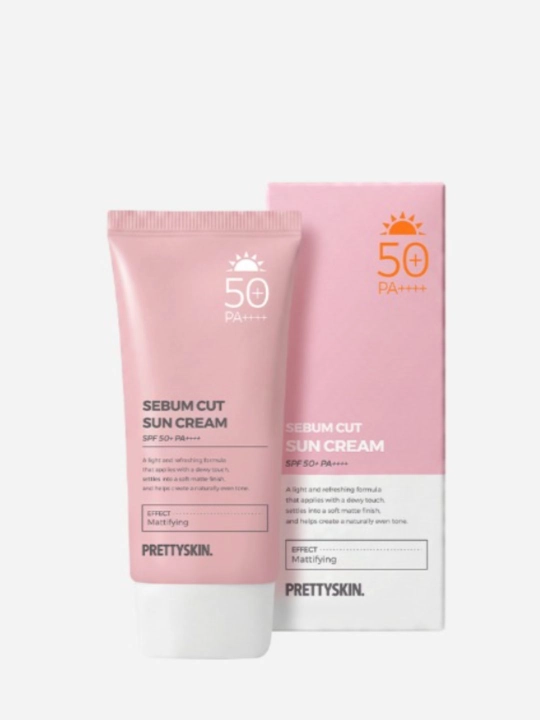 SPF50 + quyoshdan himoya qiluvchi yuz kremi, koreys rangini yo'qotmaydi, PrettySkin, 70ml