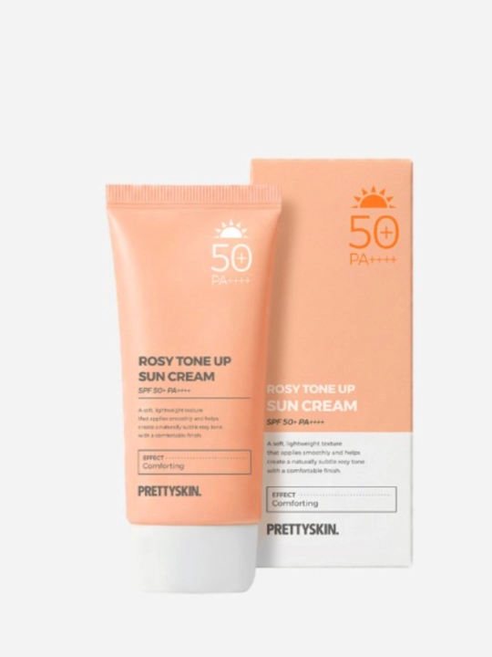 SPF50 + quyoshdan himoya qiluvchi yuz kremi, koreys rangini yo'qotmaydi, PrettySkin, 70ml