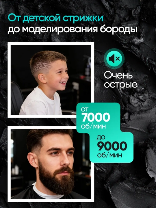 Профессиональная машинка для стрижки волос и бороды VGR, триммер