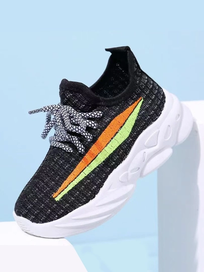 Детские кроссовки, слипоны, cетка, летняя обувь, 25-34 — PIYOKID-YEEZY-ЧЕРН-33