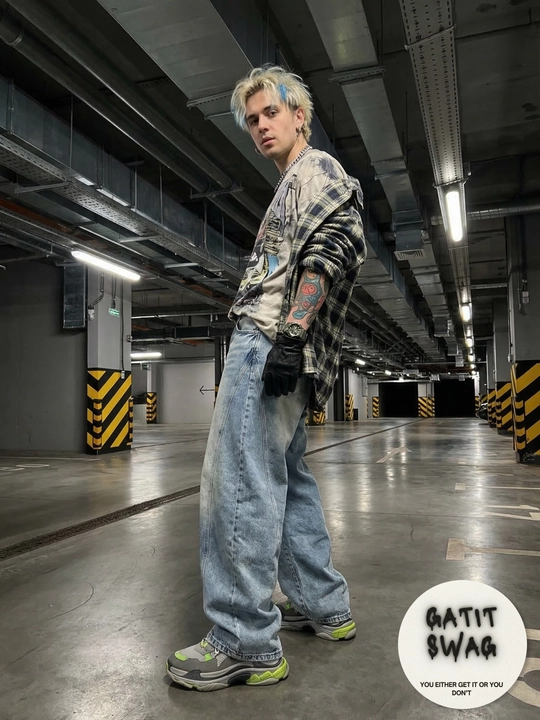Jinsi baggy oversize Y2K