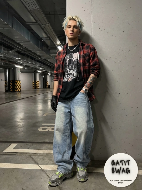 Jinsi baggy oversize Y2K