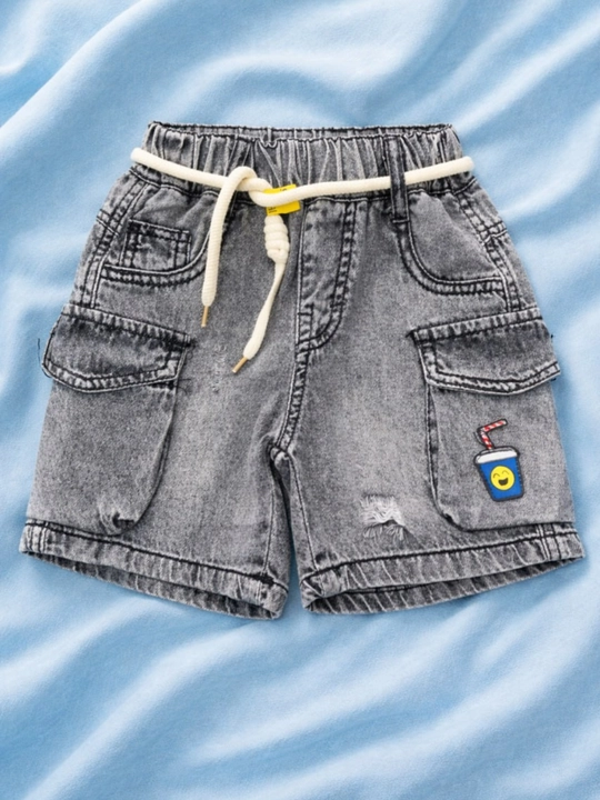 Шорты детские для мальчика, джинсовые шорты, х/б деним, 1-6лет