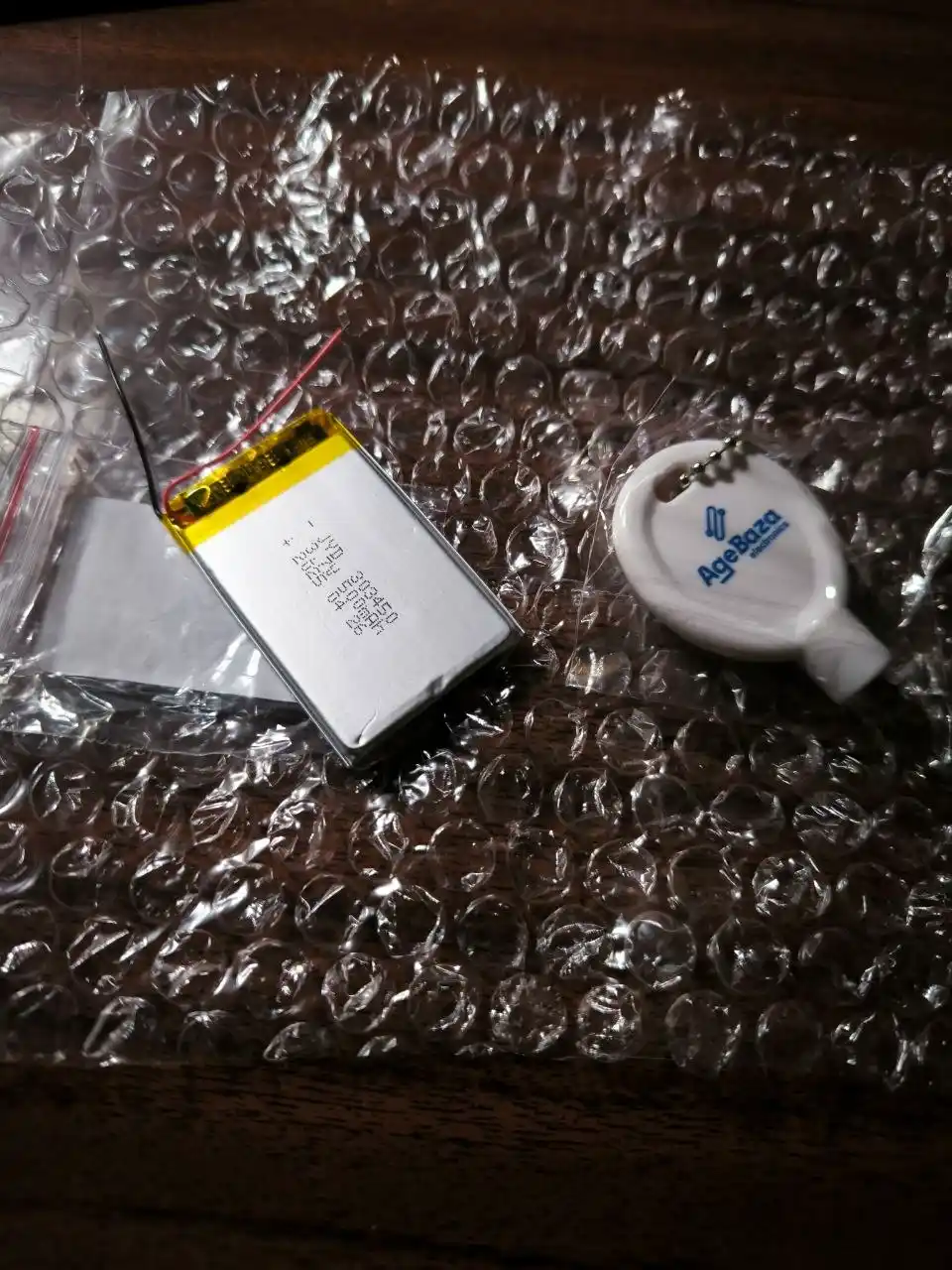 Li-Pol akkumulyator 303450, 3.7V 500mAh, 2pin, 30×34×50 mm