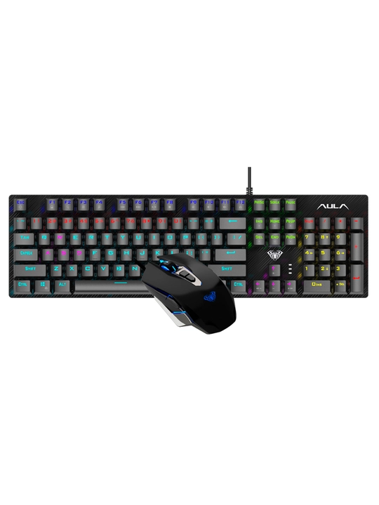 Игровой набор AULA T640 (клавиатура + мышь) RGB, проводной