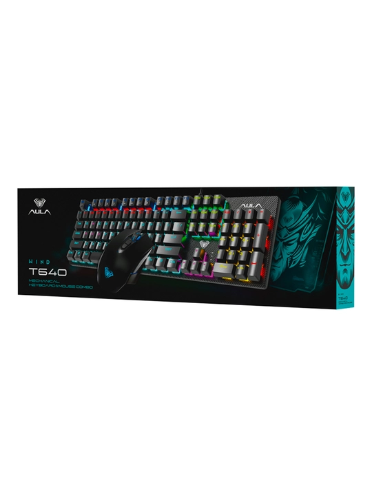Игровой набор AULA T640 (клавиатура + мышь) RGB, проводной