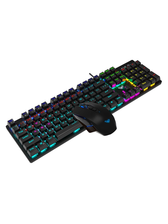 Игровой набор AULA T640 (клавиатура + мышь) RGB, проводной
