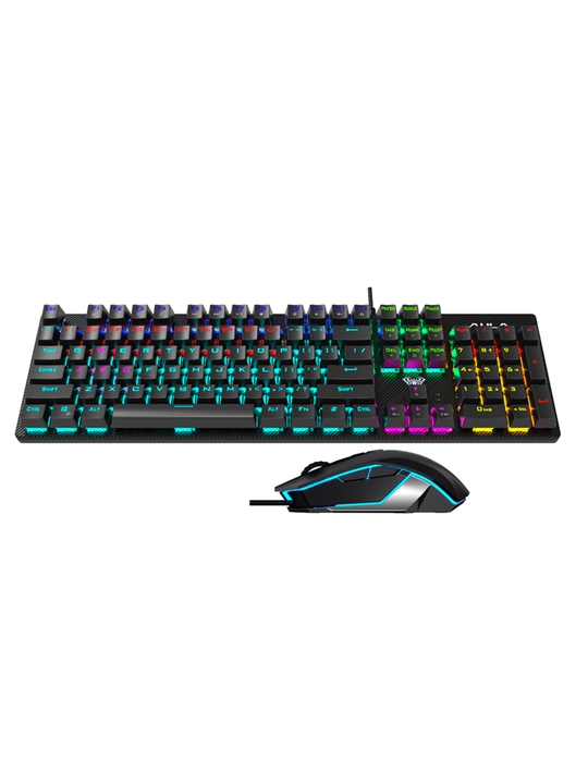 Игровой набор AULA T640 (клавиатура + мышь) RGB, проводной