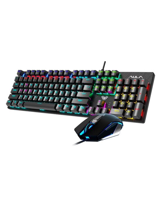 Игровой набор AULA T640 (клавиатура + мышь) RGB, проводной