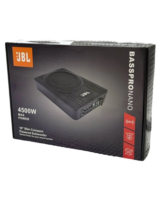 JBL aktiv sabvufer 4500W, slim korpus, o‘rindiq ostiga
