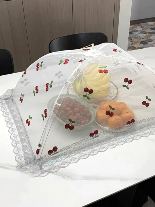 Зонт-сетка для продуктов складной защитный колпак от мух и пыли, крышка для еды на стол