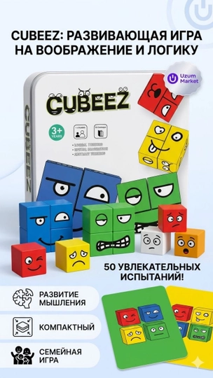 Qiziqarli Cubeez stol o'yini - 