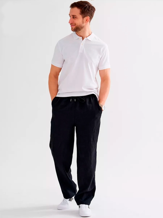 Qora keng shim baggy jeans, oversize jinsi shim va baggy jeans erkaklar - 