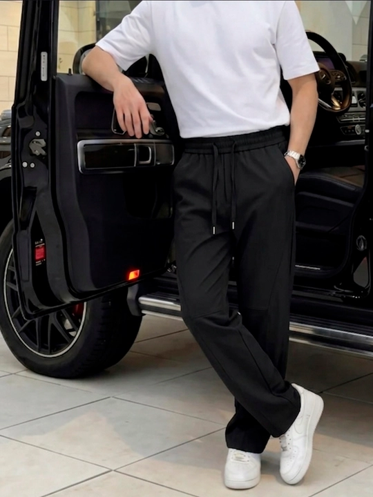 Qora keng shim baggy jeans, oversize jinsi shim va baggy jeans erkaklar