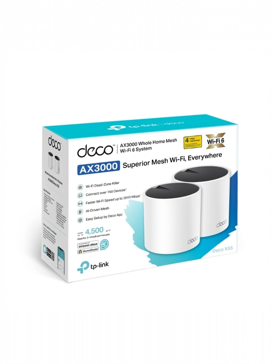 Deco X55 AX3000 Гигабитная домашняя Mesh-система Wi-Fi 6