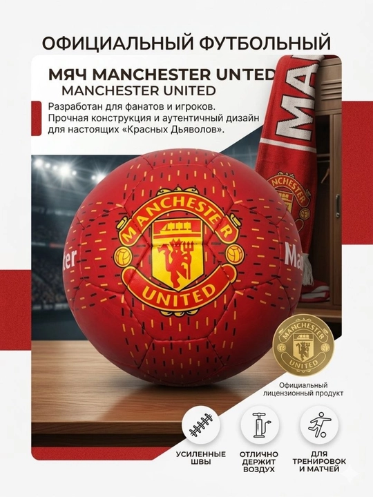 Футбольный мяч BVB 09, размер 5 — официальный стиль, разные дизайны - 
