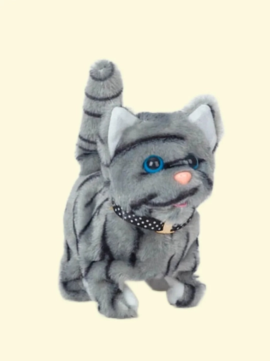 Котенок игрушка интерактивная, кошка робот, собачка робот, умный кот ходит, мяукает, лает