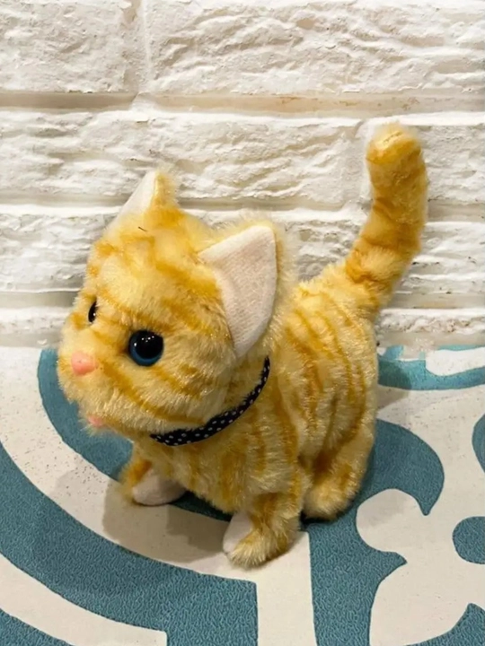 Котенок игрушка интерактивная, кошка робот, собачка робот, умный кот ходит, мяукает, лает