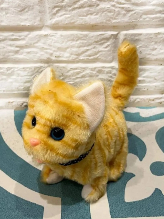 Котенок игрушка интерактивная, кошка робот, собачка робот, умный кот ходит, мяукает, лает
