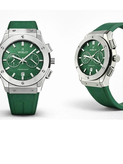 Hublot Мужские Наручные Часы Черные Металлический Корпус Классический Дизайн — RSAVDO1-1898-ТЕМНЗЕЛ