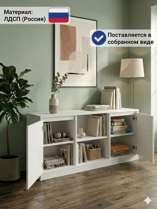 Комод TOMY, в собранном виде, из российского ЛДСП, 120x60x30 см