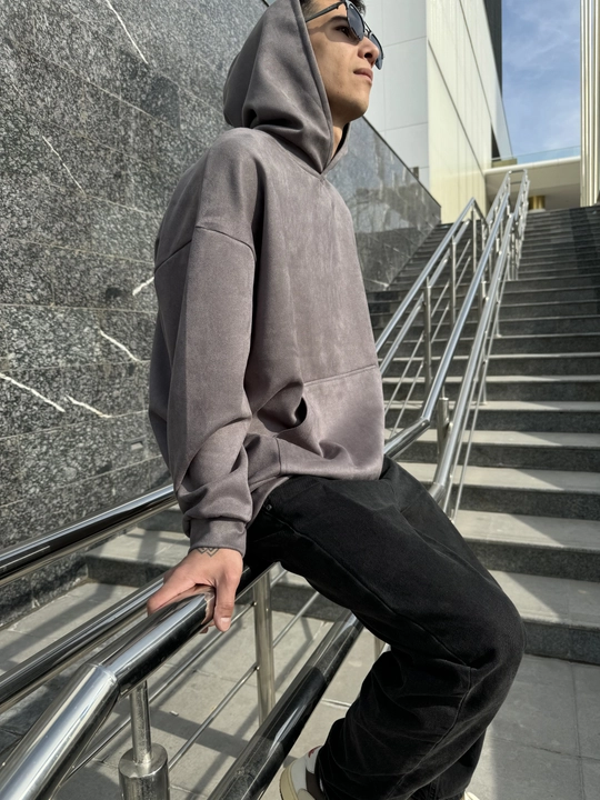 Худи Velour Grey - 