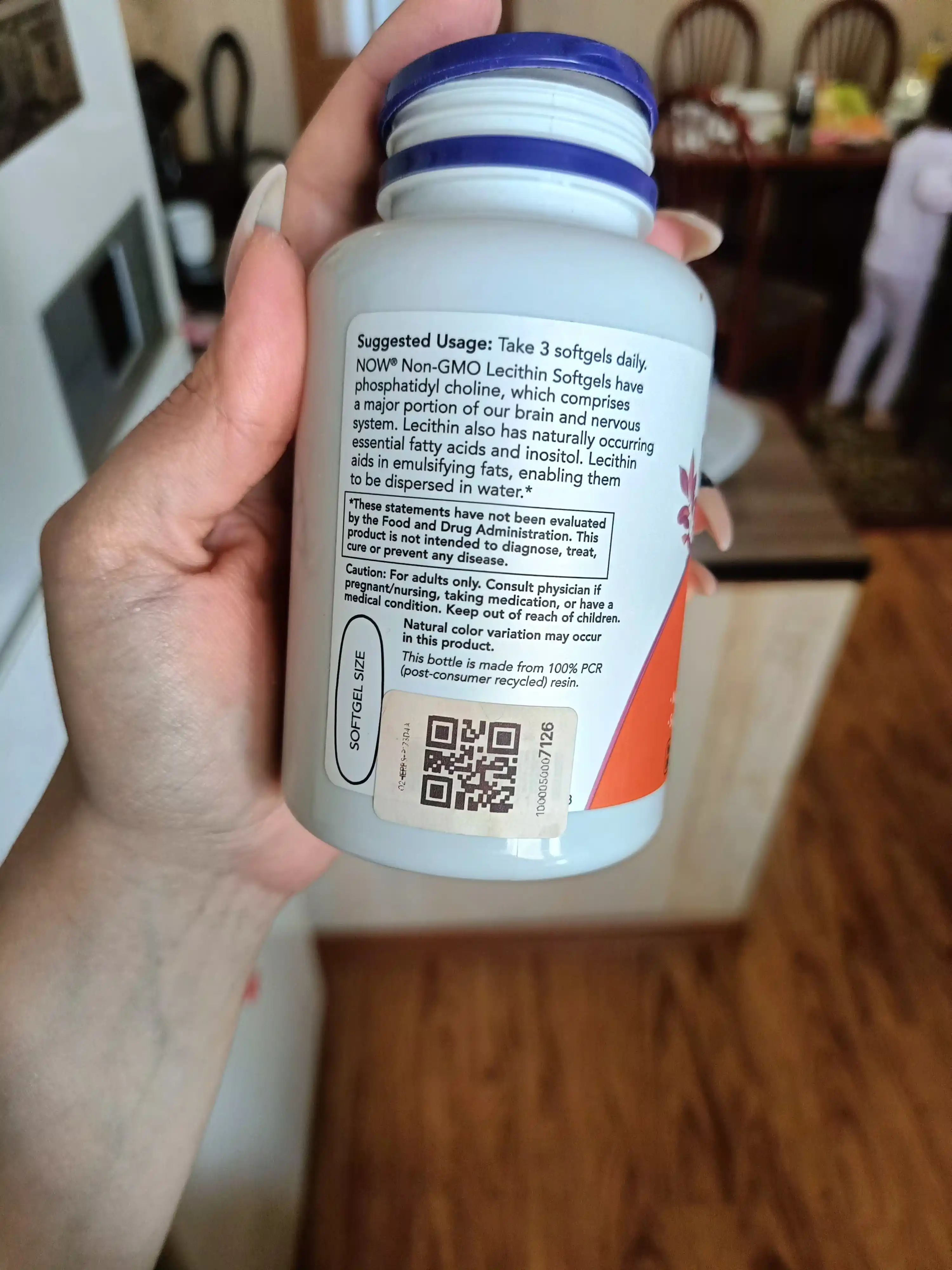 NOW Foods, Lesitin, Letsitin, 1200 mg, 100 kapsulalar