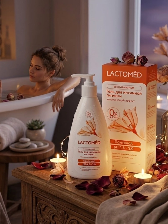 Интим-гель LACTOMED для ежедневной деликатной гигиены, 200 мл